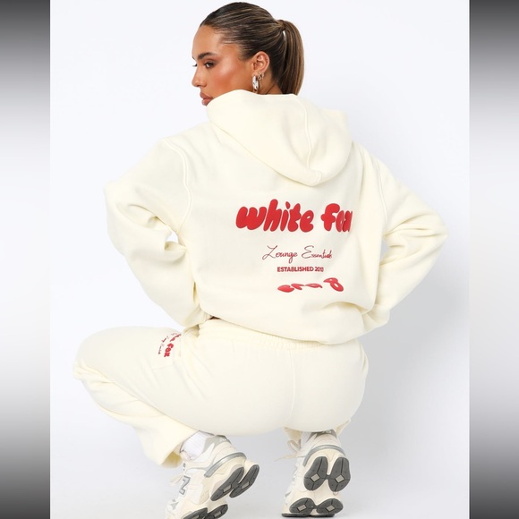 White Fox Boutique Era 8 Hoodie (Cherry Cream) - Picture 3 of 14